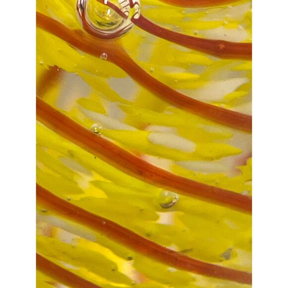 K's Collection Set Of 2 Paperweights Yellow/Orange Swirl Good Used Condition - Picture 6 of 12